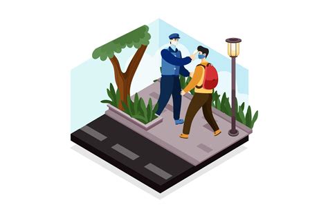 Social Distance Illustration concept. Flat illustration isolated on white background. 5056991 ...