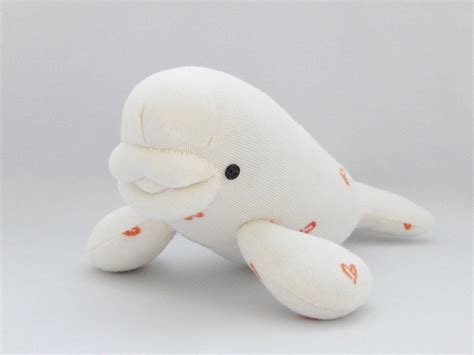 Beluga Whale Plush Toy Whale Plushie Stuffed Animal Stuffed - Etsy ...