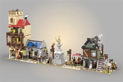 I designed a Modular Medieval Village! : r/lego