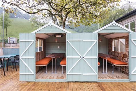 Pub Sheds | Outdoor restaurant design, Garden huts, Beer garden design