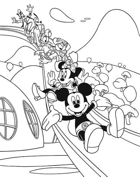 Coloriage Mickey à imprimer (Mickey noël, Mickey bébé, ...)