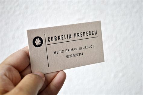 [Behind the scenes] Custom letterpress calling cards, our design for a neurologist