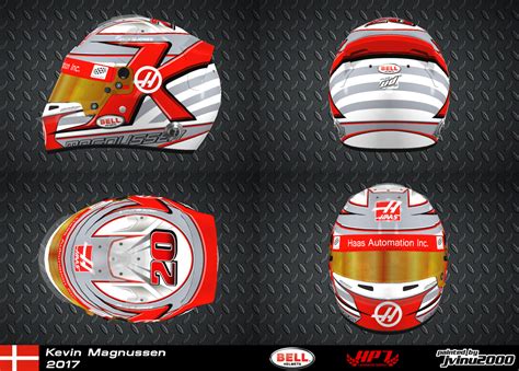 3D Racing Helmets — Kevin Magnussen helmet 2017 DOWNLOAD