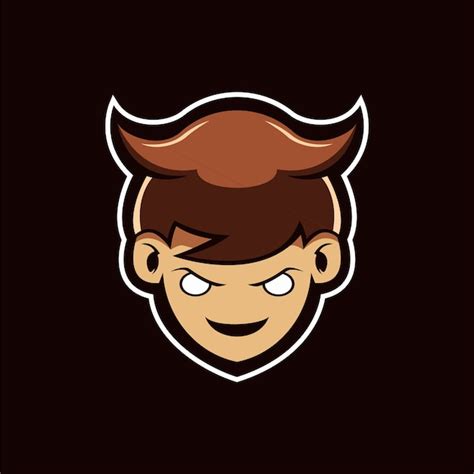 Premium Vector | The boy mascot logo