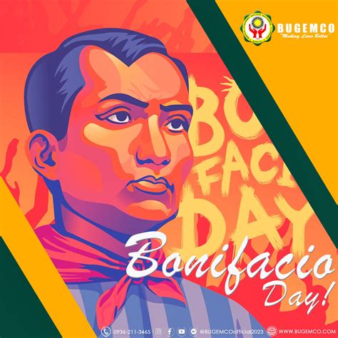 Bonifacio Day is a national holiday in the Philippines, commemorating Andres Bonifacio as one of ...