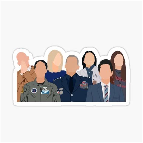 "spaceforce netflix" Sticker for Sale by taradolota | Redbubble