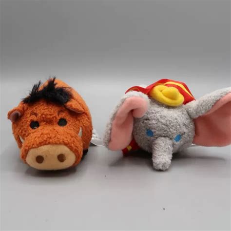 DISNEY DUMBO AND Lion King Boar Pumba Tsum Tsum Stackable Soft Plush £6.70 - PicClick UK