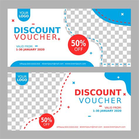 discount voucher template vector design 5347914 Vector Art at Vecteezy