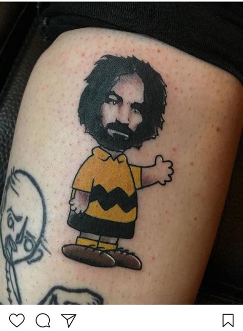 Charles Manson tribute tattoo after finding out he passed away : r/ATBGE