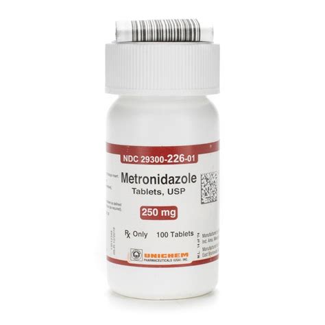 Metronidazole, 250mg, 100 Tablets/Bottle | McGuff Medical Products