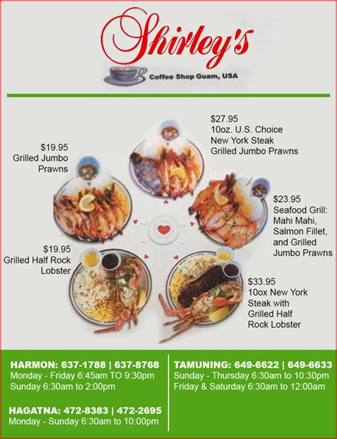 Shirley's Coffee Shop - Restaurants - Guam Online Directory