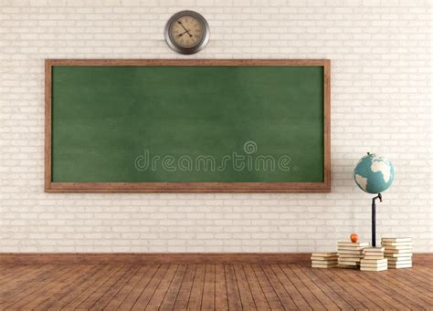 Grunge empty classroom stock illustration. Illustration of ceiling - 33595440