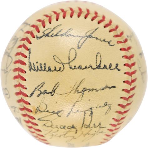 1949 New York Giants Team Signed Baseball