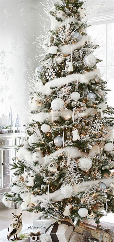 34 Neutral And Vintage White Christmas Tree Ideas | HomeMydesign