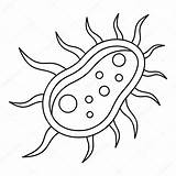 Bacteria Pages Coloring sketch template
