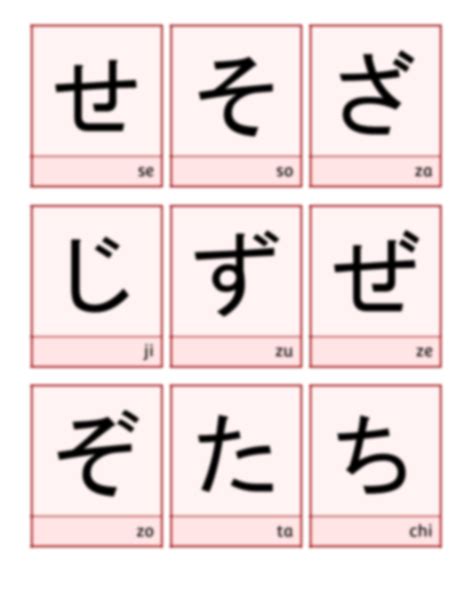 SOLUTION: Hiragana Flashcards - Printable mini-size (goj?on, dakuon, and handakuon) - Studypool