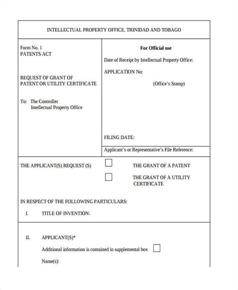 Patent Application - 6+ Examples, Format, Pdf, Tips