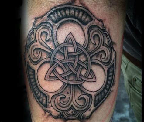 60 Triquetra Tattoo Designs For Men - Trinity Knot Ink Ideas