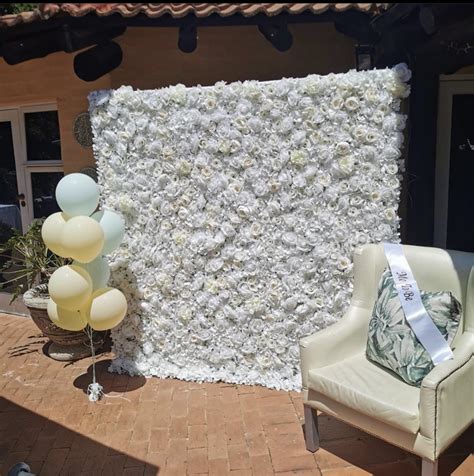 White flower wall - Event Bliss