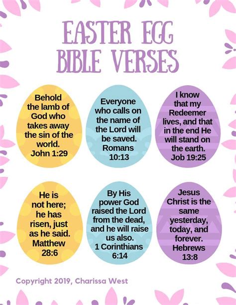 Easter bible verses for kids free printable memory verses – Artofit