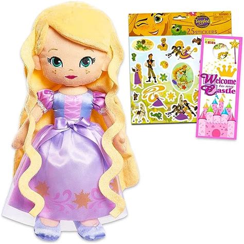 Amazon.com: Disney Rapunzel Plush Doll - 3 Pc Bundle with Rapunzel ...