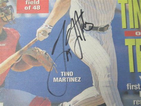 Tino Martinez Signed 5/27/97 Baseball Weekly Autograph Auto PSA/DNA ...