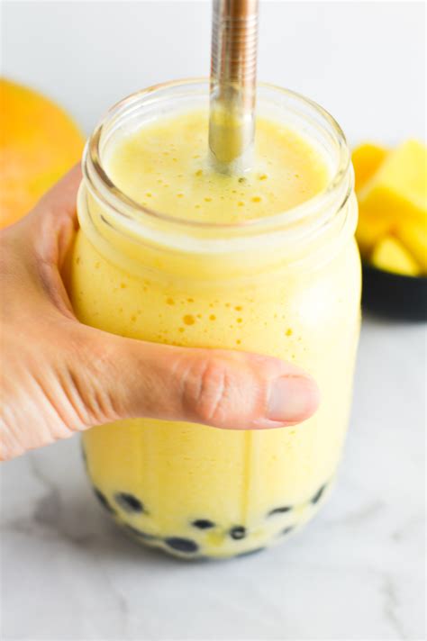 Fresh Mango Bubble Tea | A Taste of Madness