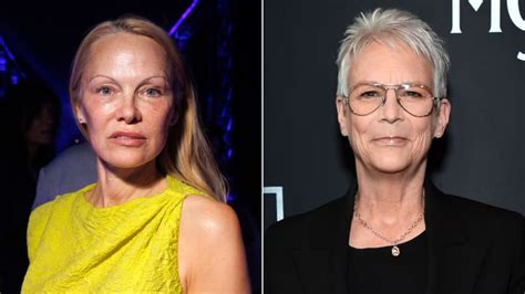 Pamela Anderson’s makeup-free look draws praise from Jamie Lee Curtis