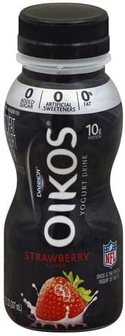 Oikos Nonfat, Strawberry Flavor Yogurt Drink - 7 oz, Nutrition Information | Innit