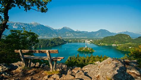 Download Landscape Bench Lake Bled Lake Religious Assumption Of Mary ...