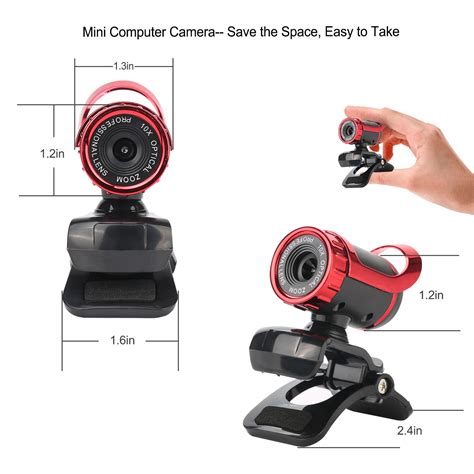 C922 Pro Webcam Stand Camera with Mic Video Calling Devices for Elderly Laptop Speaker And ...