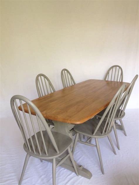 Painted Ercol Dining Table Upcycle, Ercol Dining Table, Upcycled Dining ...