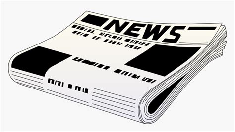 Newspaper Clipart Png - Newspaper Black And White, Transparent Png ...