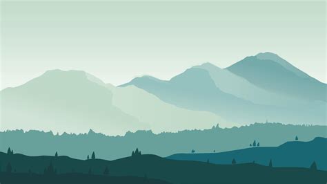 Blue mountain landscape background illustration 7692868 Vector Art at Vecteezy