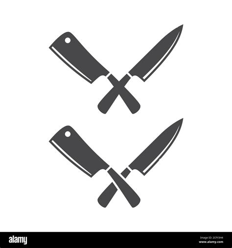 Chef Knives Crossed