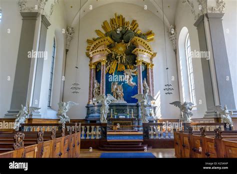 The interior of Church of Our Saviour in Copenhagen, Denmark Stock ...