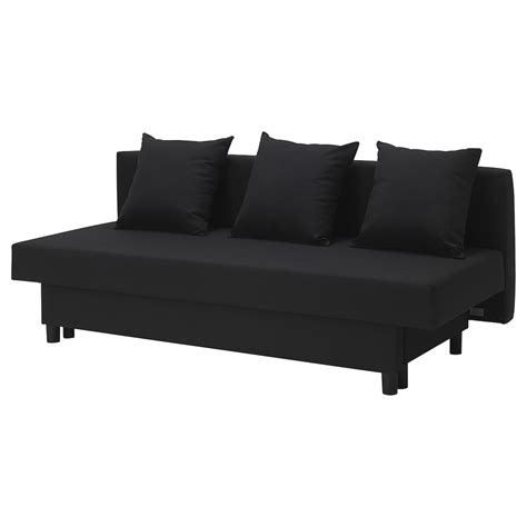 ASARUM 3-seat sofa-bed - Vissle dark grey - IKEA