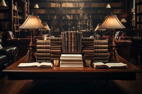 Premium AI Image | Pile of books background