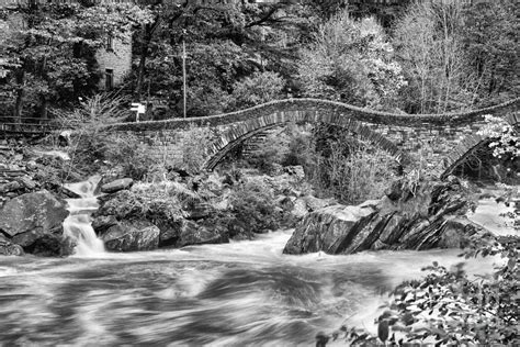 Double Arch Stone Bridge BW3 Photograph by Timothy Hacker - Fine Art America