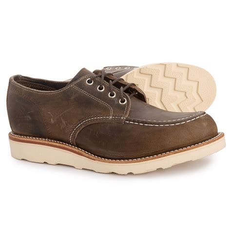 Chippewa Leather Moc Toe Oxford Shoes (For Men)
