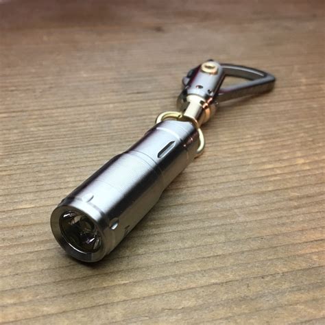 Custom Flashlight, Keychain / Rechargeable - Micro USB interface / S. Steels