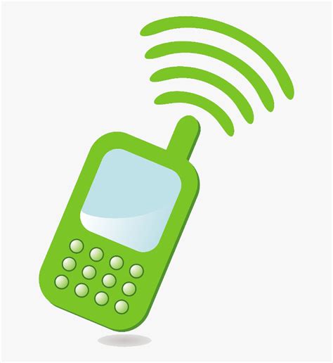 Green Mobile Phone Icon, HD Png Download - kindpng