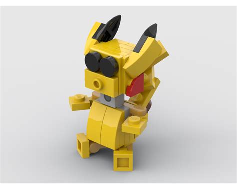 LEGO MOC Pikachu Pokemon by BuildMaster | Rebrickable - Build with LEGO