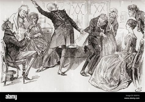 Mr. Micawber Achieves the Downfall of Heep. Illustration by Harry Furniss for the Charles ...