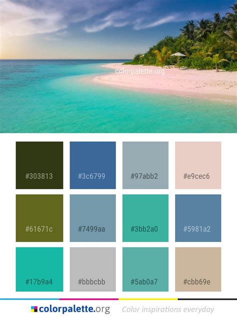 Caribbean Beach House Color Palette