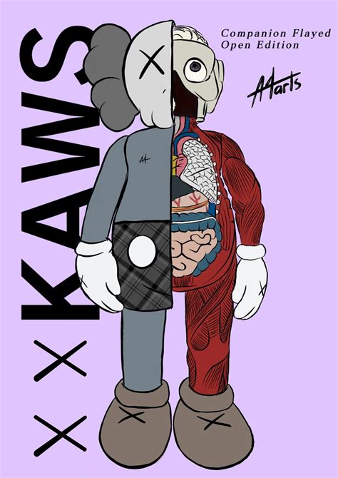 Kaws Companion Drawing