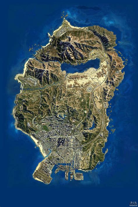 Satellite map in 2K for GTA 5