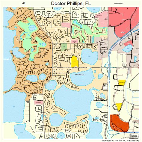 Doctor Phillips Florida Street Map 1217725