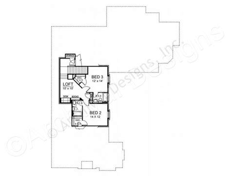 Riverside House Plan - Texas Style Floor - House Plan - Riverside House Plan Second Floor ...