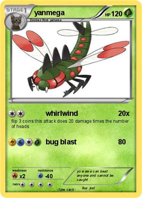 Pokémon yanmega 75 75 - whirlwind - My Pokemon Card